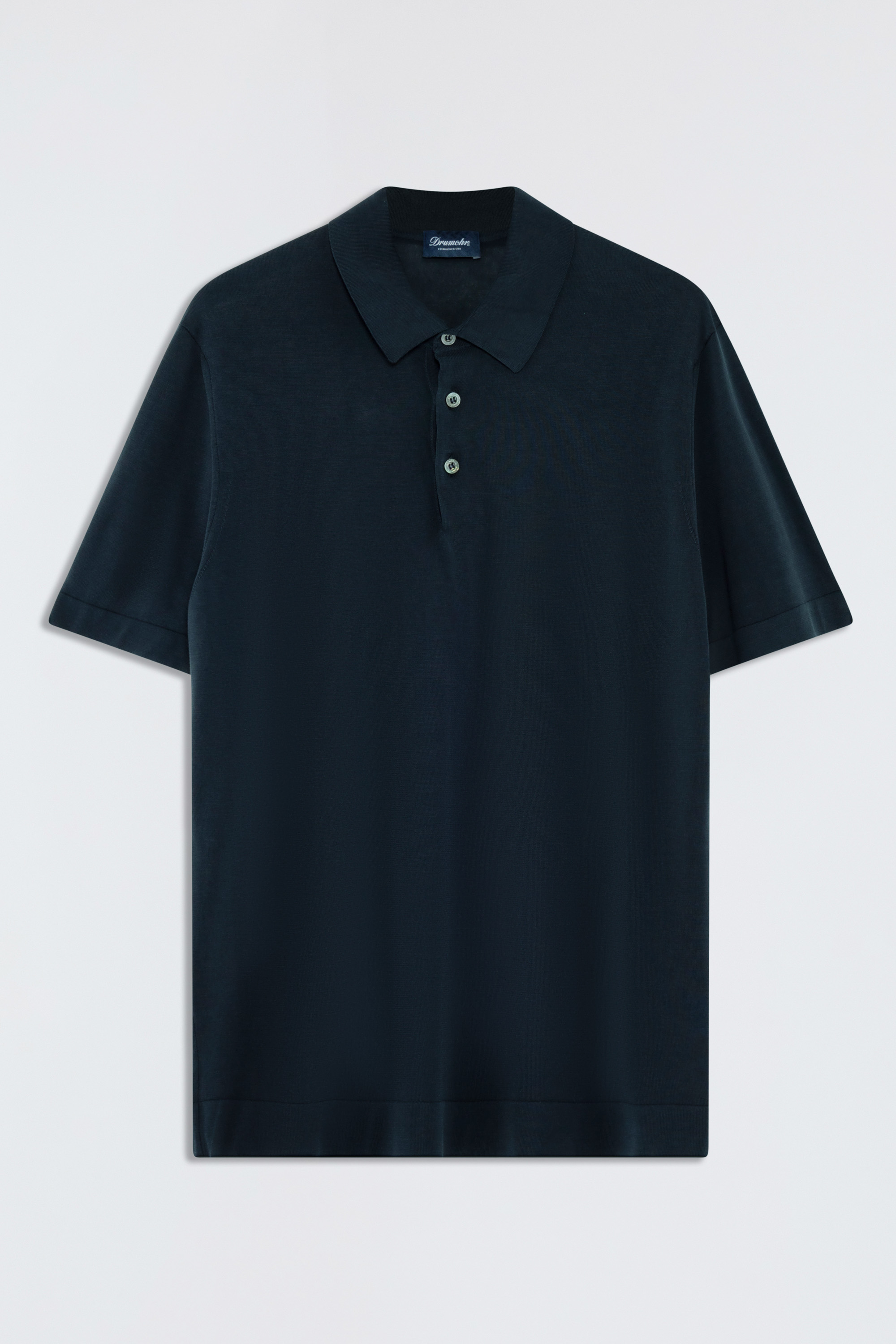 Tシャツ・カットソー Drumohr SS25 LONG SLEEVES POLO SHIRT (D0GN214 795) DRUMOHR: Polo shirt men - White | Drumohr polo shirt D0GN214