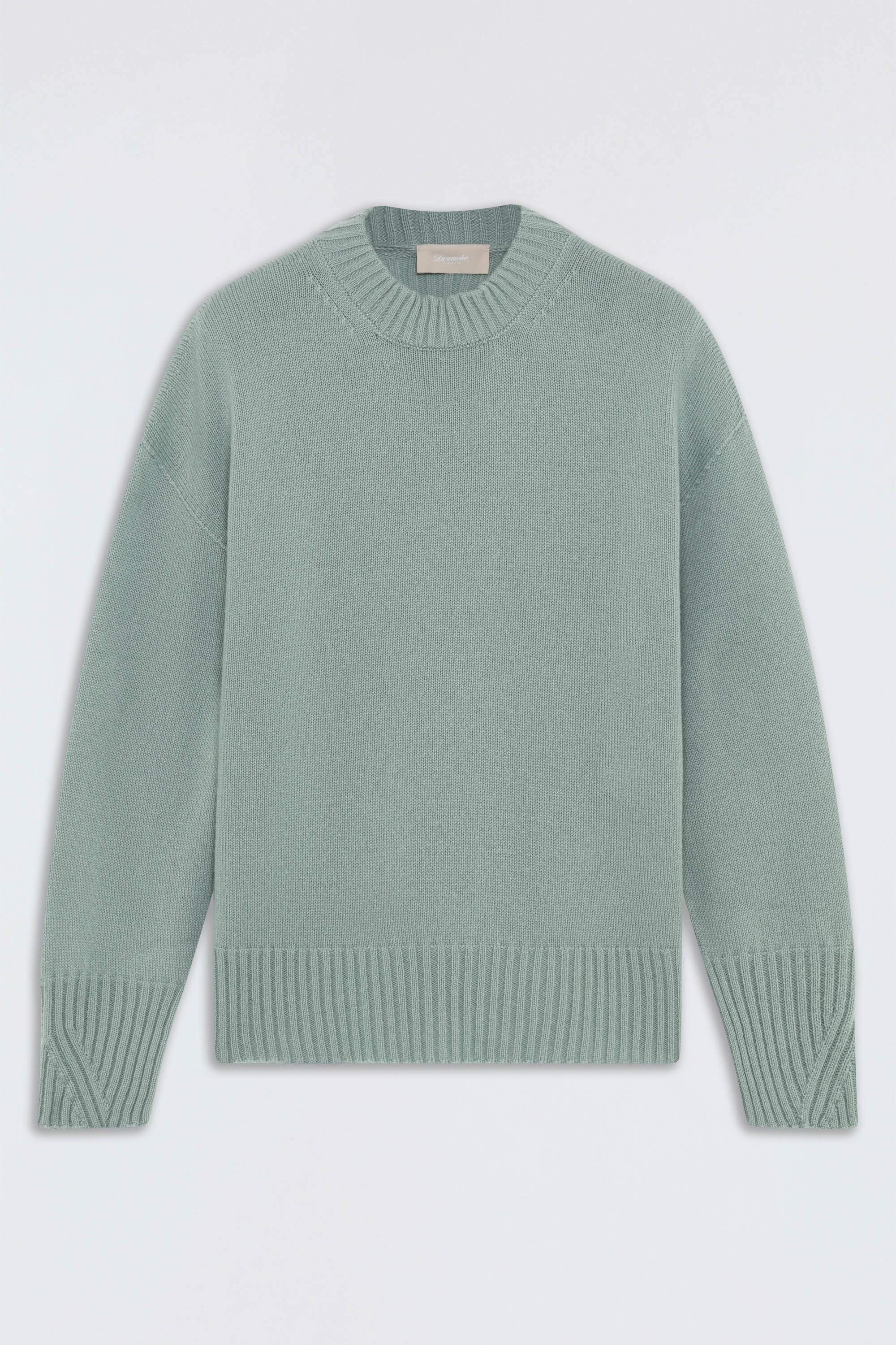 Drumohr LUXURY 4G Middle crew neck cashmere knit D4K103 4ゲージ ミドルゲージ クルーネック カシミア ニット イタリア メンズ Drumohr Blue Extra Fine Merino Wool Crewneck Sweater - EU 44